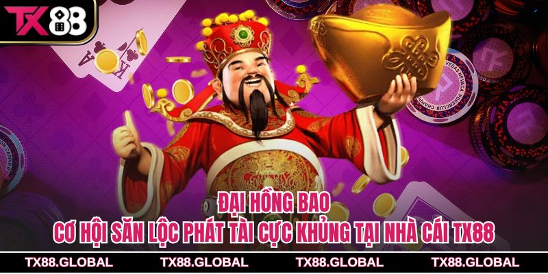 Đại hồng bao – Cơ hội săn lộc phát tài cực khủng tại nhà cái Tx88