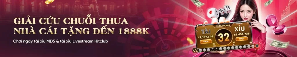 Giải cứu chuỗi thua nhà cái tặng đến 1888k