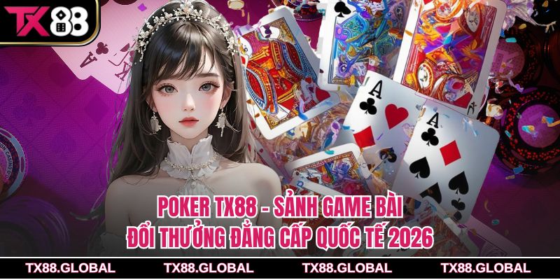 Poker Tx88 – Sảnh Game Bài Đổi Thưởng Đẳng Cấp Quốc Tế 2026